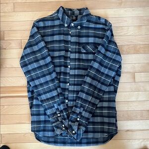 Helly Hansen Navy and Gray Plaid Shirt